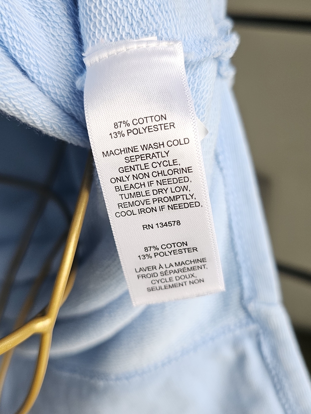 Vineyard Vines Light Blue Hoodie (M) - Picture 8 of 8